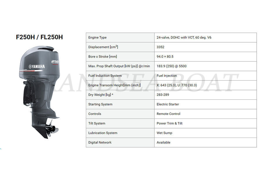 Engine Yamaha 4stroke Japan made New F250HETX Outboard Engine 250hp Outboard Motor for sale 