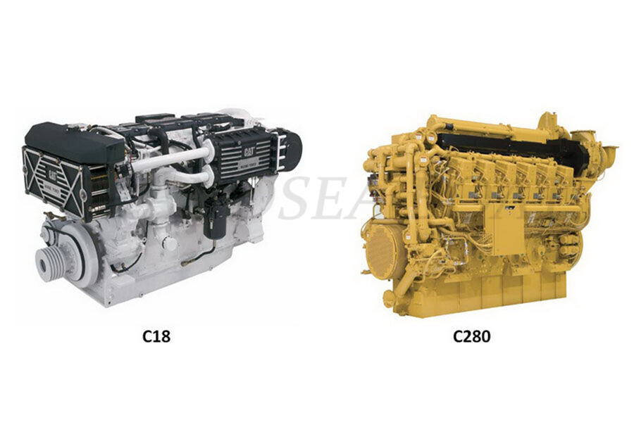 American import Caterpillar CAT and MAK Medium speed diesel ship Engines for sale, Russia , 