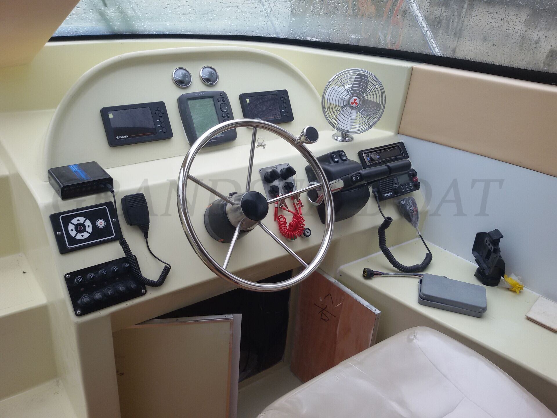 50 Persons Fiberglass Fast Passenger Ferry Boats with Outboard Engines for Sale