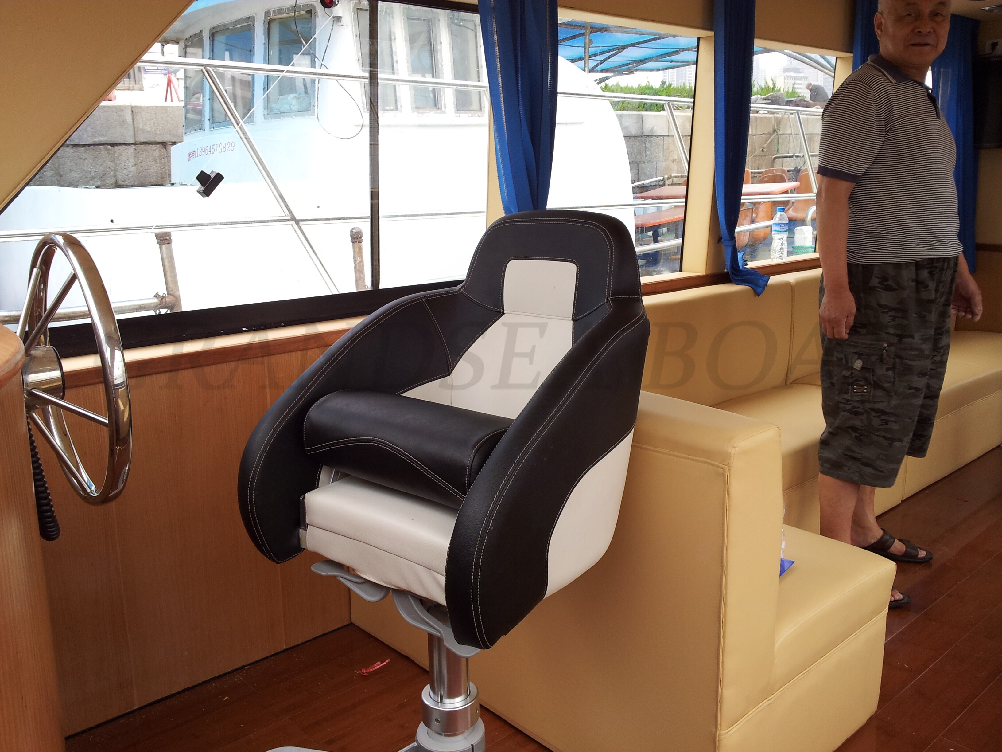 16.8m 40 persons fiberglass passenger crew boats for sale