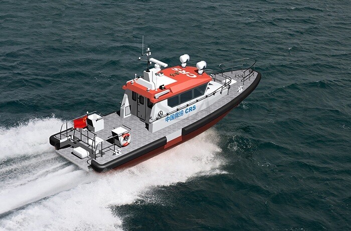 China 16m Aluminum Monohull Fast Life Rescue and Salvage Boat