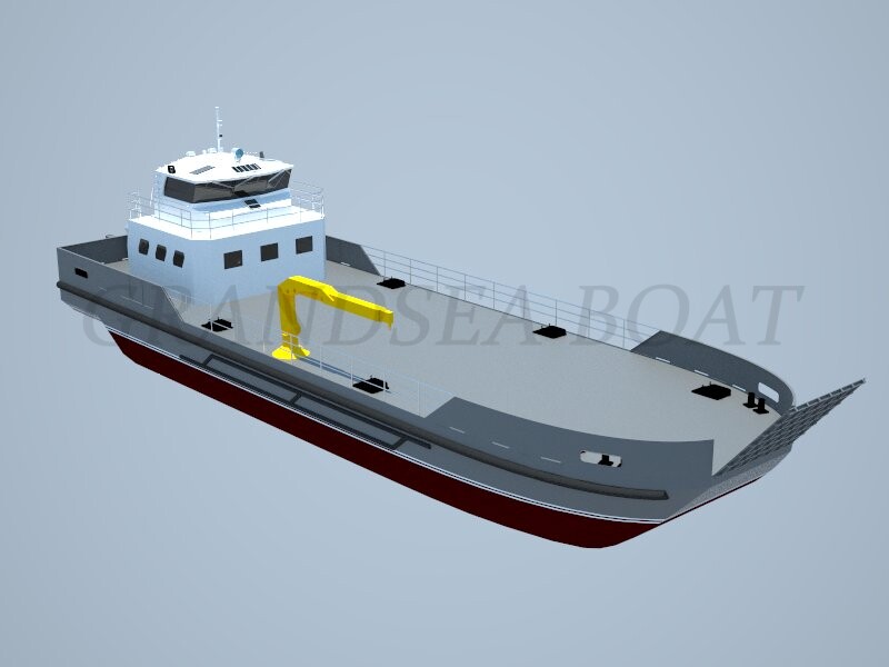 Grandsea 32m Steel Multi Functional LCT Cargo Barge Boat