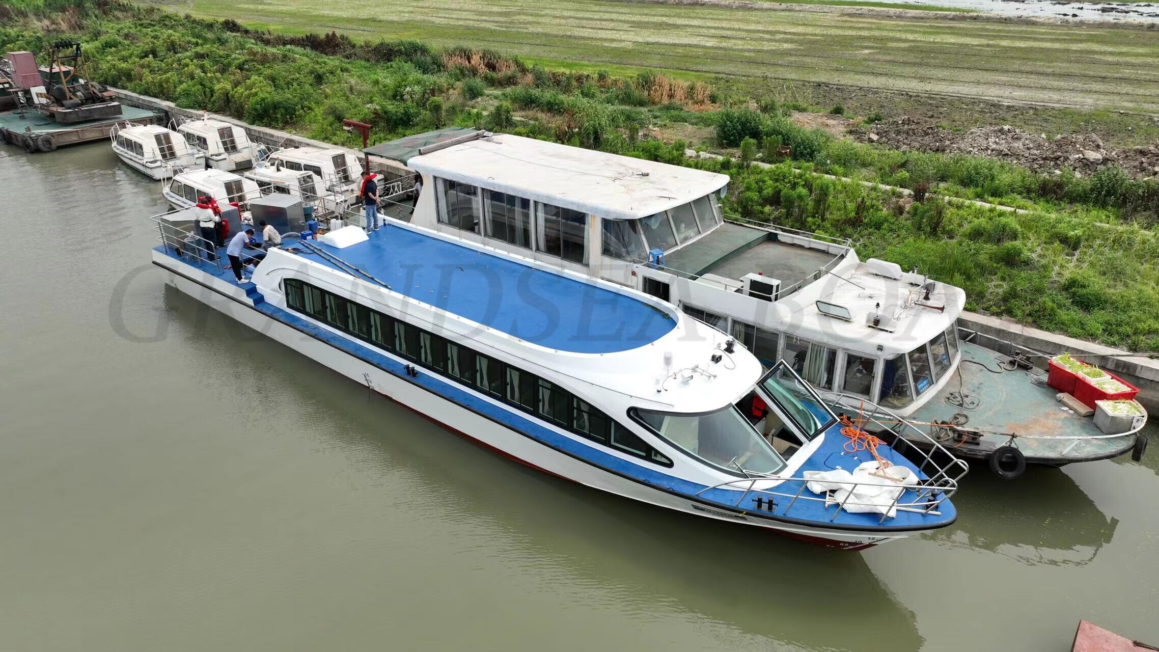 Grandsea 23.5m Steel Hull Inboard Diesel 80 persons Coastal Sea River Ferry Passenger Boat
