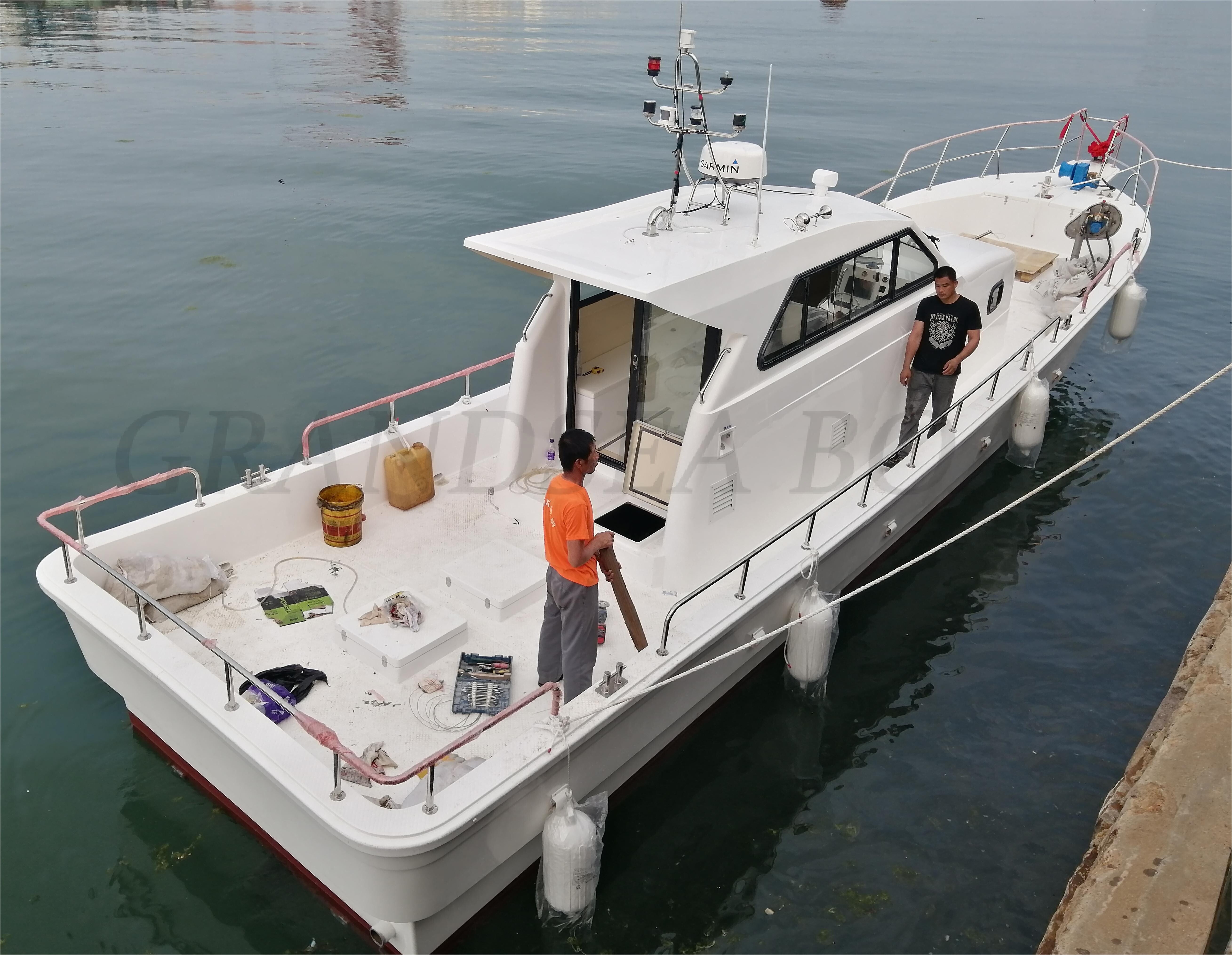 Grandsea 14m Fiberglass Pleasure Fishing and Longline Fishing Boat for sale