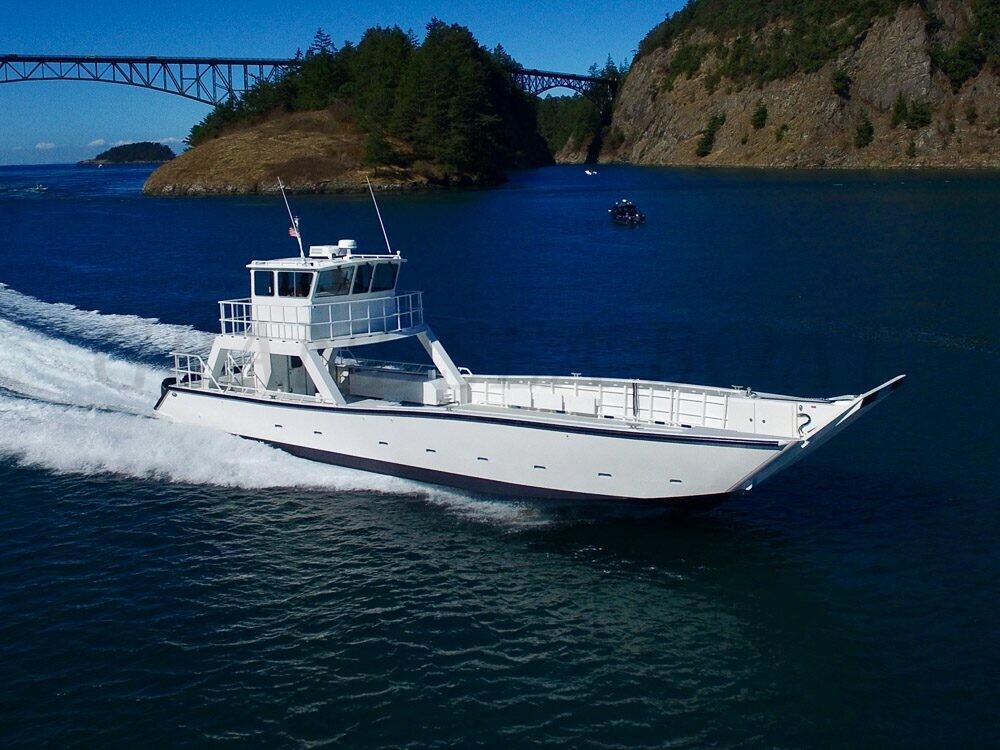 Length 20m Aluminum Landing craft Ferry barge Boat for Sale 