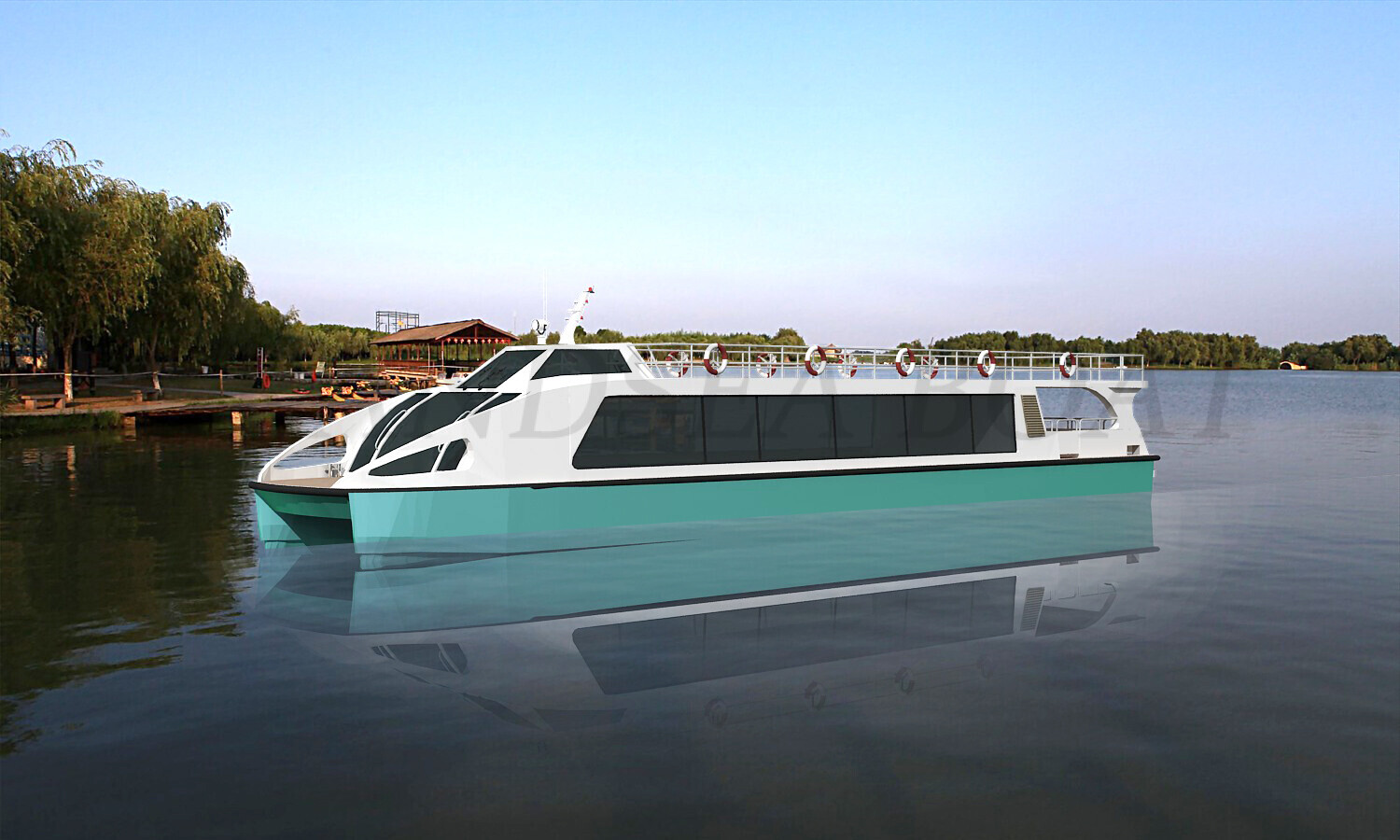Grandsea 22m Double Decker Catamaran Dinner Cruise Sightseeing Water Taxi Bus Ferry Boat for sale
