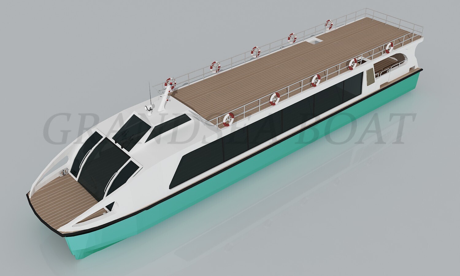 Grandsea 22m Double Decker Catamaran Dinner Cruise Sightseeing Water Taxi Bus Ferry Boat for sale