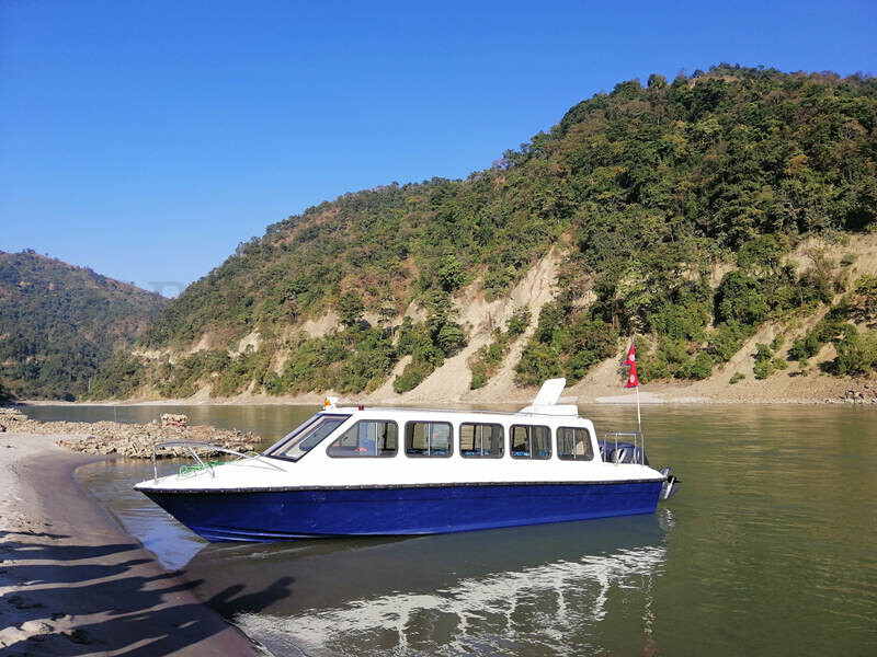 18 Persons Fiberglass Speed Passenger Ferry Motor Boats for Sale