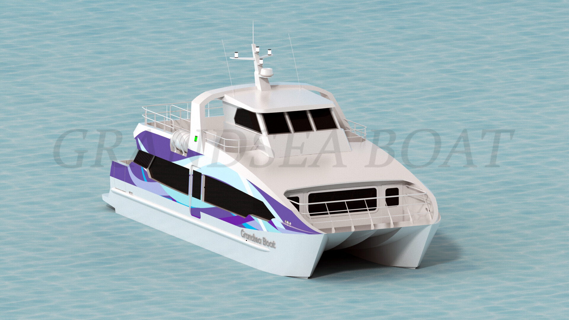 Grandsea 17m Speed Aluminum Catamaran 70 Persons Passenger Ferry Boat for sale