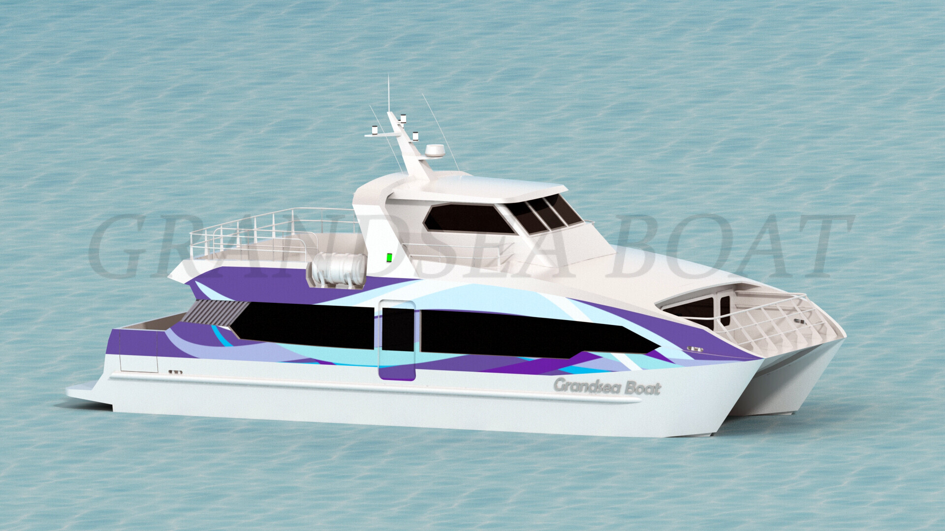 Grandsea 17m Speed Aluminum Catamaran 70 Persons Passenger Ferry Boat for sale