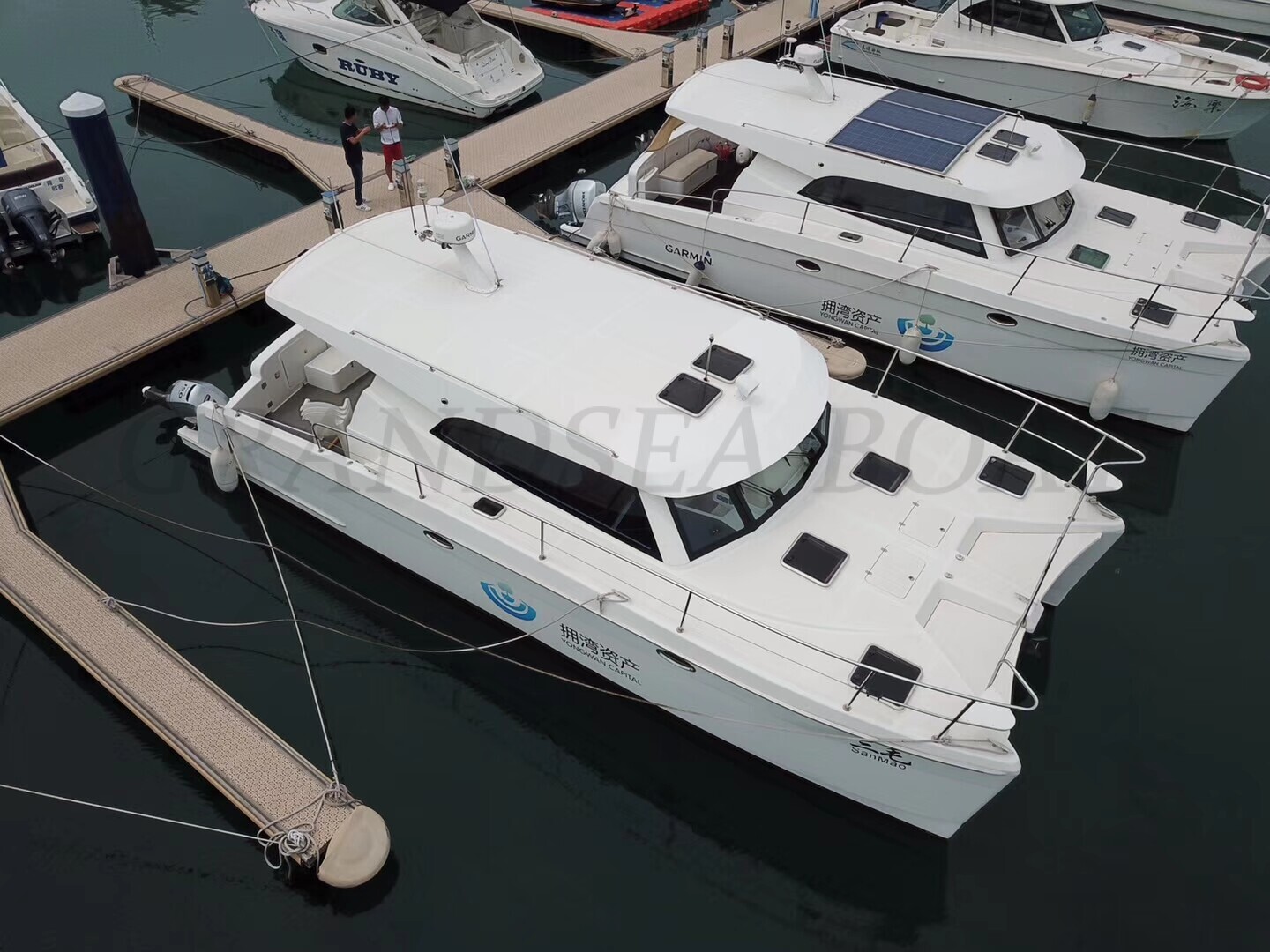 38ft Fiberglass Catamaran Lagoon Design House Motor Yacht  for Sale