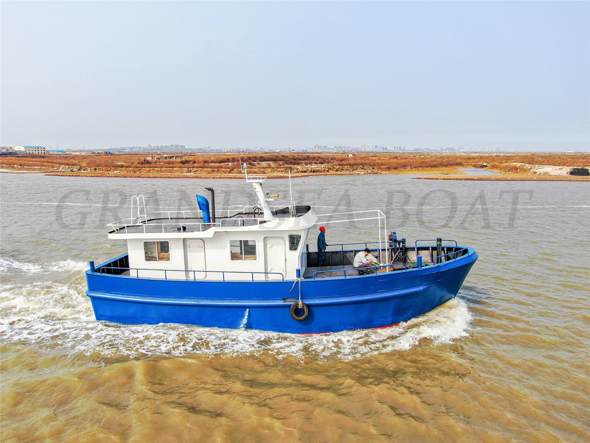 Grandsea Length 14m Steel Material Gillnet Commercial Fishing Boat for sale