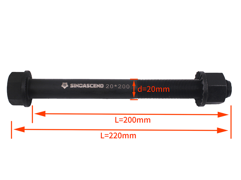 钢板座螺丝 20*200