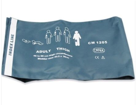 Reusable PU Adult Thigh Blue Blood Pressure Cuff