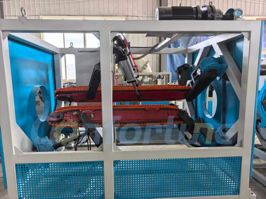Производственная линия JWELL для соэкструзии трёхслойных труб из HDPE диаметром 200–500 мм