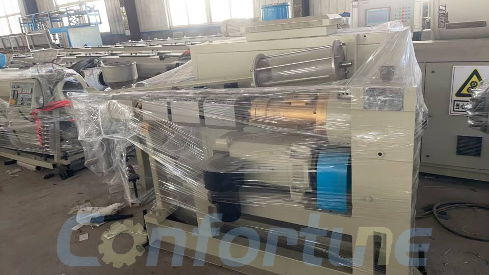 Бывшая в употреблении 3-слойная линия соэкструзии труб из HDPE диаметром 20–110 мм, JWELL