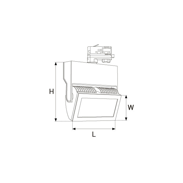 COB Rectangular LED Track Lights 20W-45W