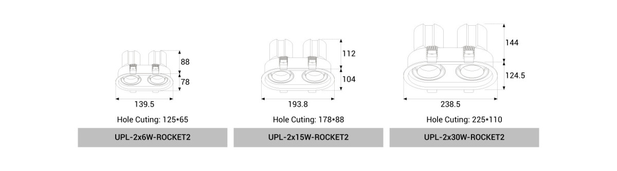 UPL-2x6W/2x15W/2x30W-ROCKET2
