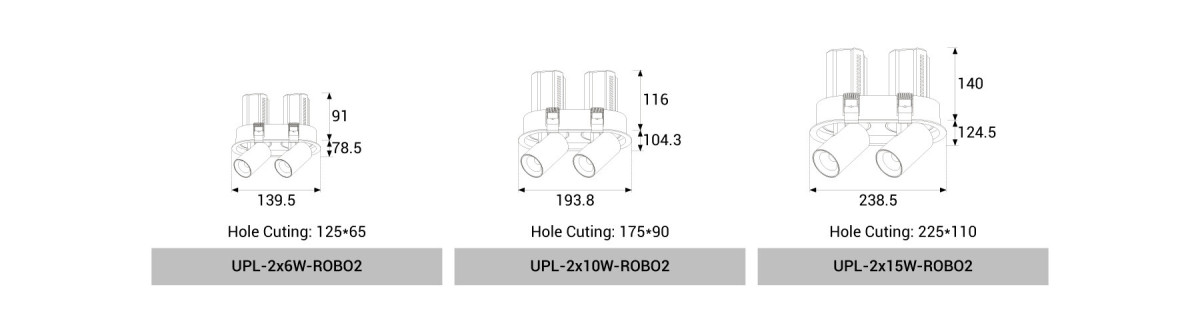 UPL-2x6W/2x10W/2x15W-ROBO2