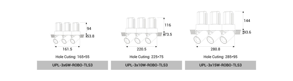 UPL-3x6W/3x10W/3x15W-ROBO-TLS3