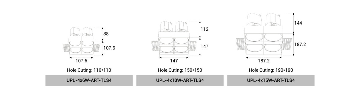 UPL-4x6W/4x10W/4x15W-ART-TLS4