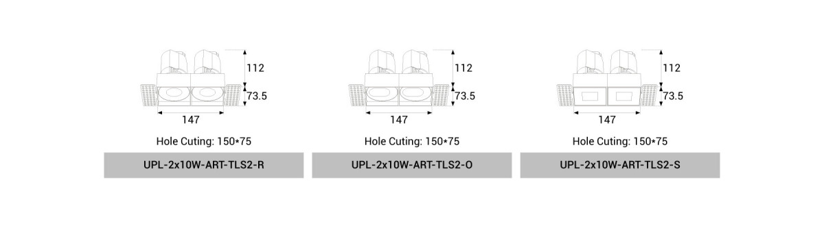 UPL-2x10W-ART-TLS2-R/O/S