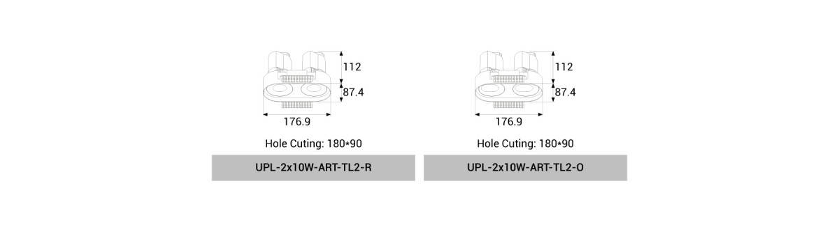 UPL-2x10W-ART-TL2-R/O
