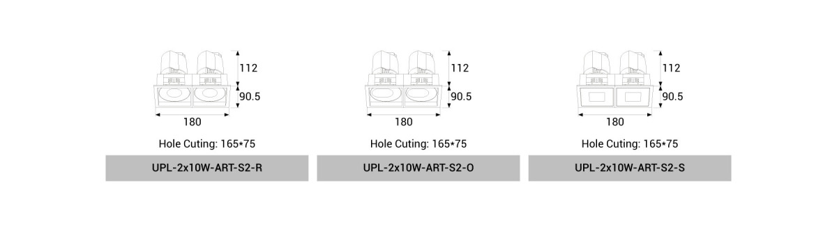 UPL-2x10W-ART-S2-R/O/S