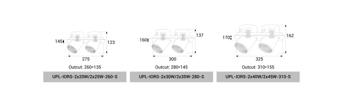 UPL-IORS-2x20W/2x25W/2x30W/2x35W/2x40W/2x45W-S