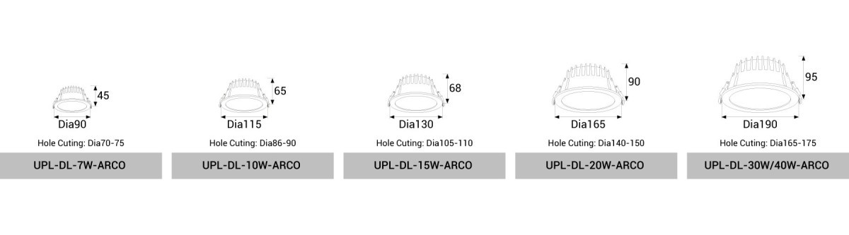 UPL-DL-7W/10W/15W/20W/30W/40W-ARCO