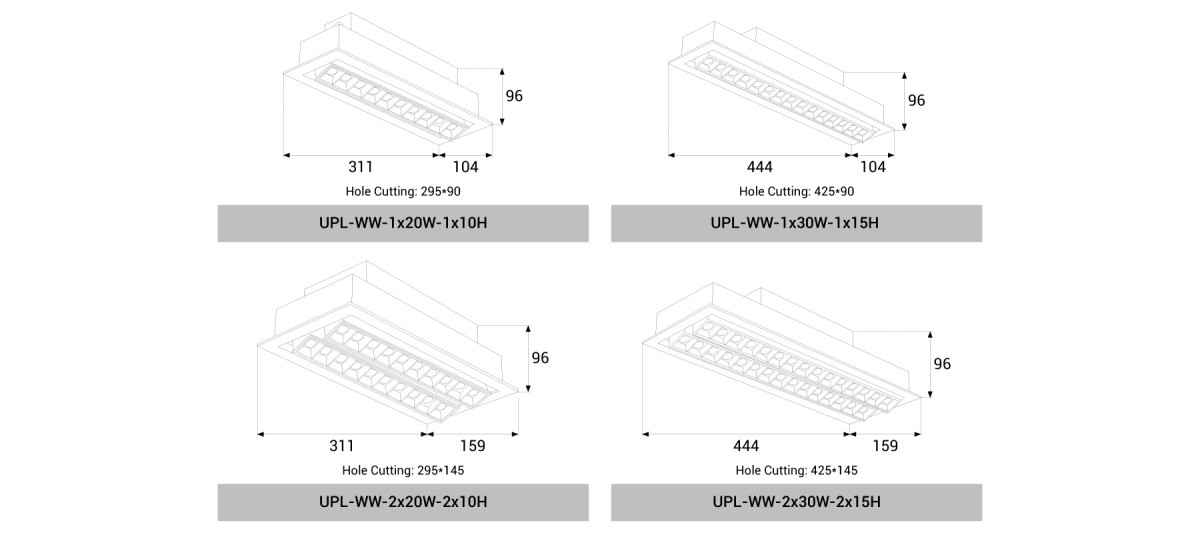 UPL-WW-1x20W/2x20W/1x30W/2x30W-Tilt
