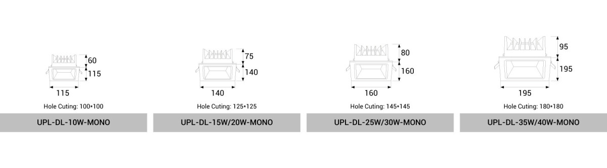 UPL-DL-​10W/15W/20W/25W/30W/35W/40W-MONO
