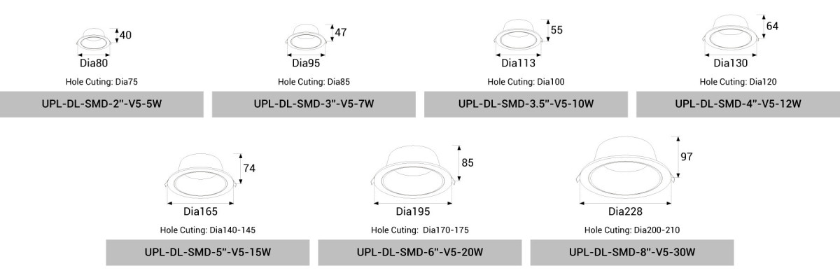 UPL-DL-DRUM-15W/20W/25W/30W/35W/40W/55W