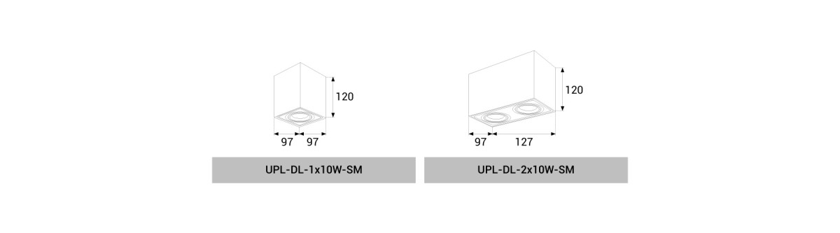 UPL-DL-1x10W/2x10W-SM（square）