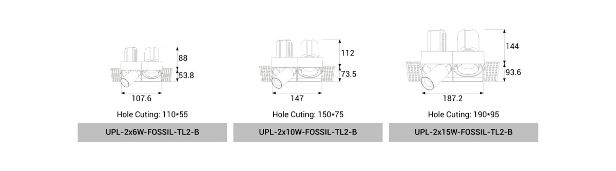 UPL-2x6W/2x10W/2x15W-FOSSIL-TL2-B