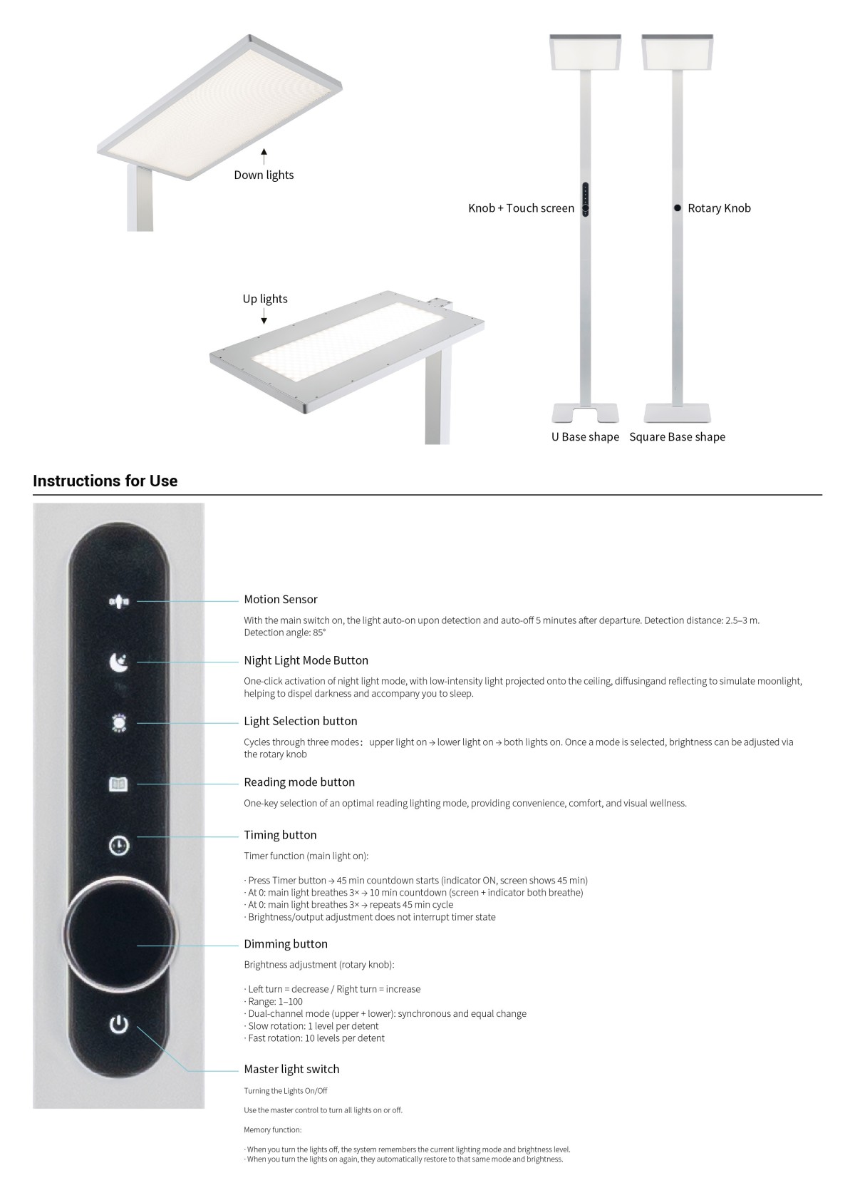 PRO FREE STANDING LAMP