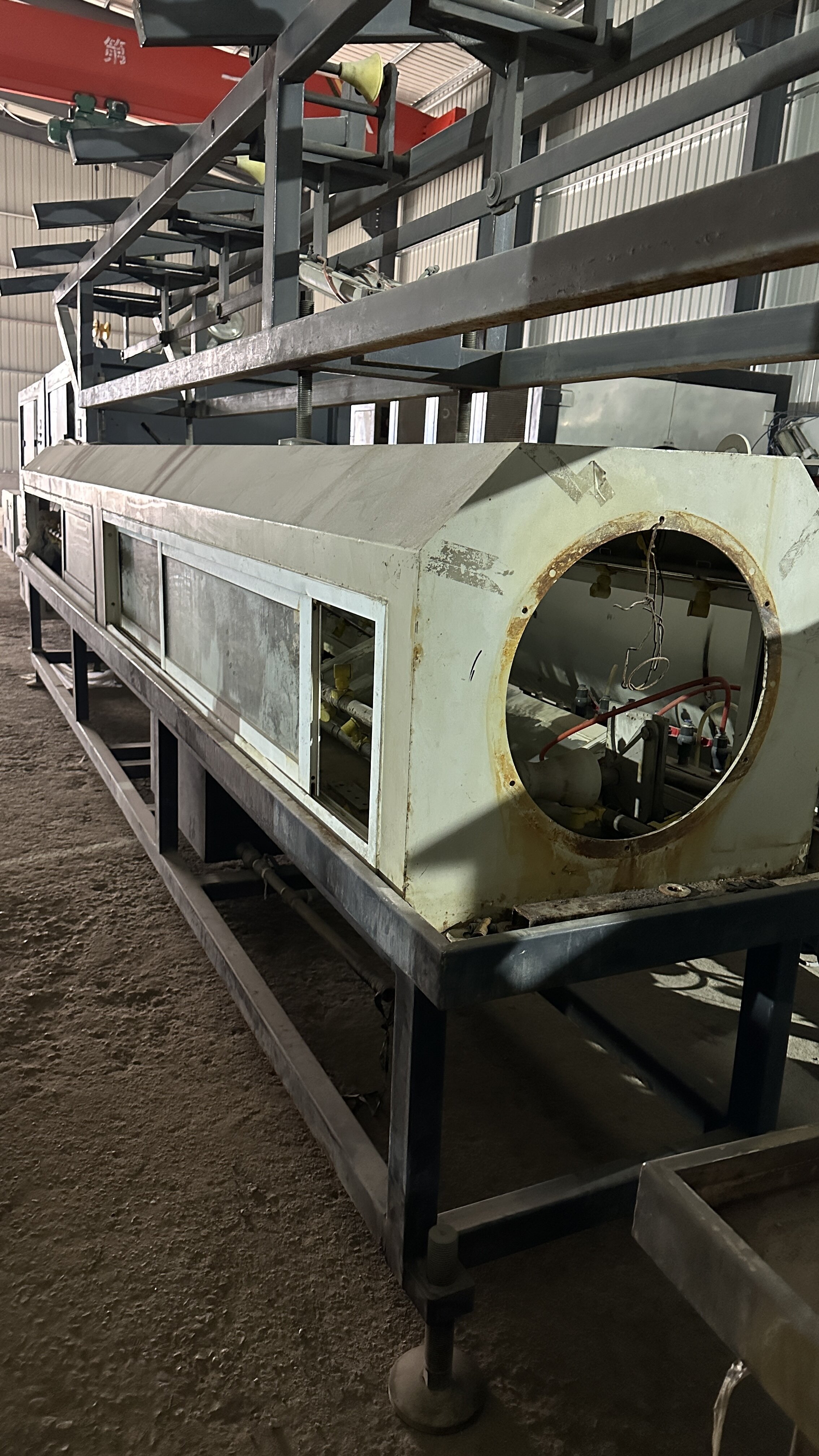 Линия по производству труб HDPE диаметром 160–450 мм.