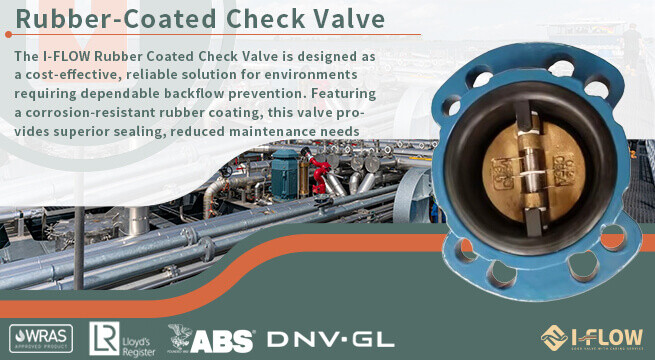 Обратный клапан I-FLOW с резиновым покрытием Обратный клапан I-FLOW с резиновым покрытием