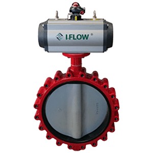 Pneumatic butterfly vavle