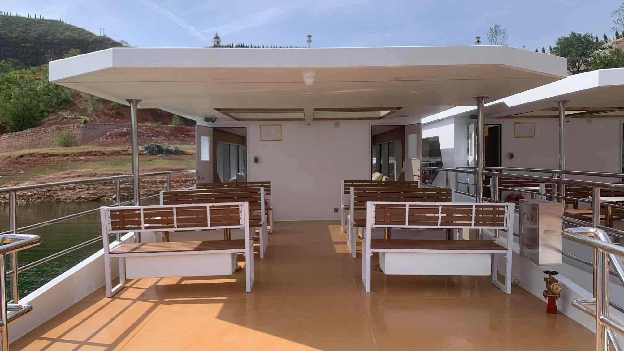 Grandsea 24m Steel Hull Double Decker Dinner Party Sightseeing Crew Boat 待售