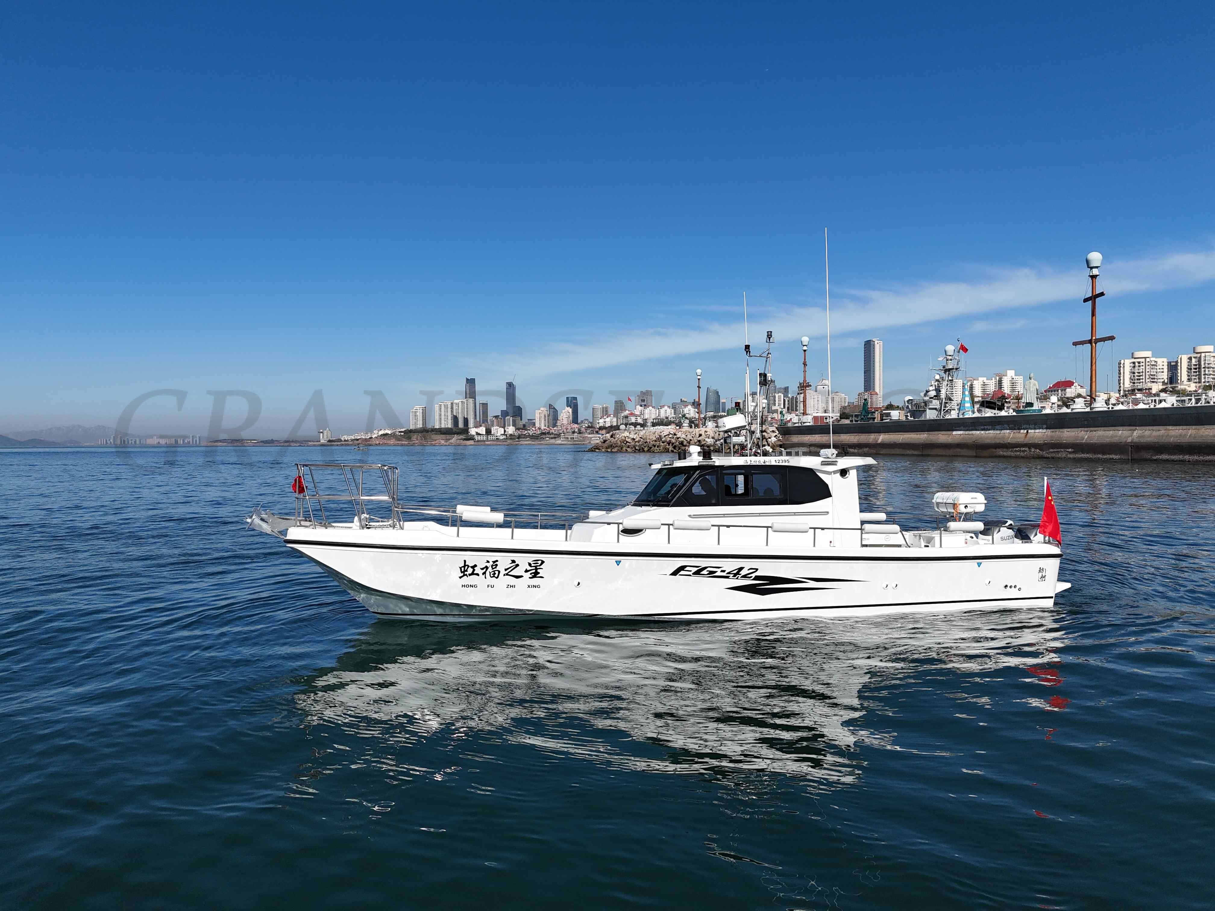 Grandsea 42 英尺玻璃纤维休闲钓鱼船 待售