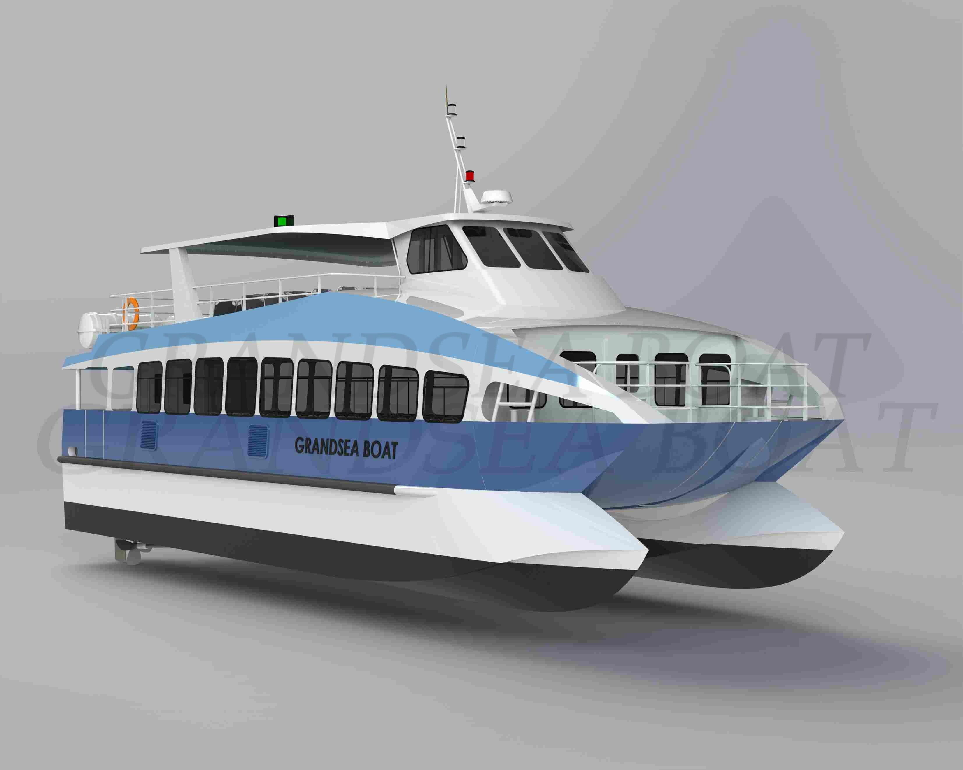 Grandsea 17m Aluminum 110seater Water Taxi Bus Catamaran Ferry Boat 供出售