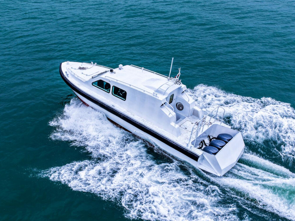 Grandsea 12.45m Aluminum Coast Guard Bullet Proof Patrol Boat Armored Ballistic Rescue Boat with Outboard Engines出售