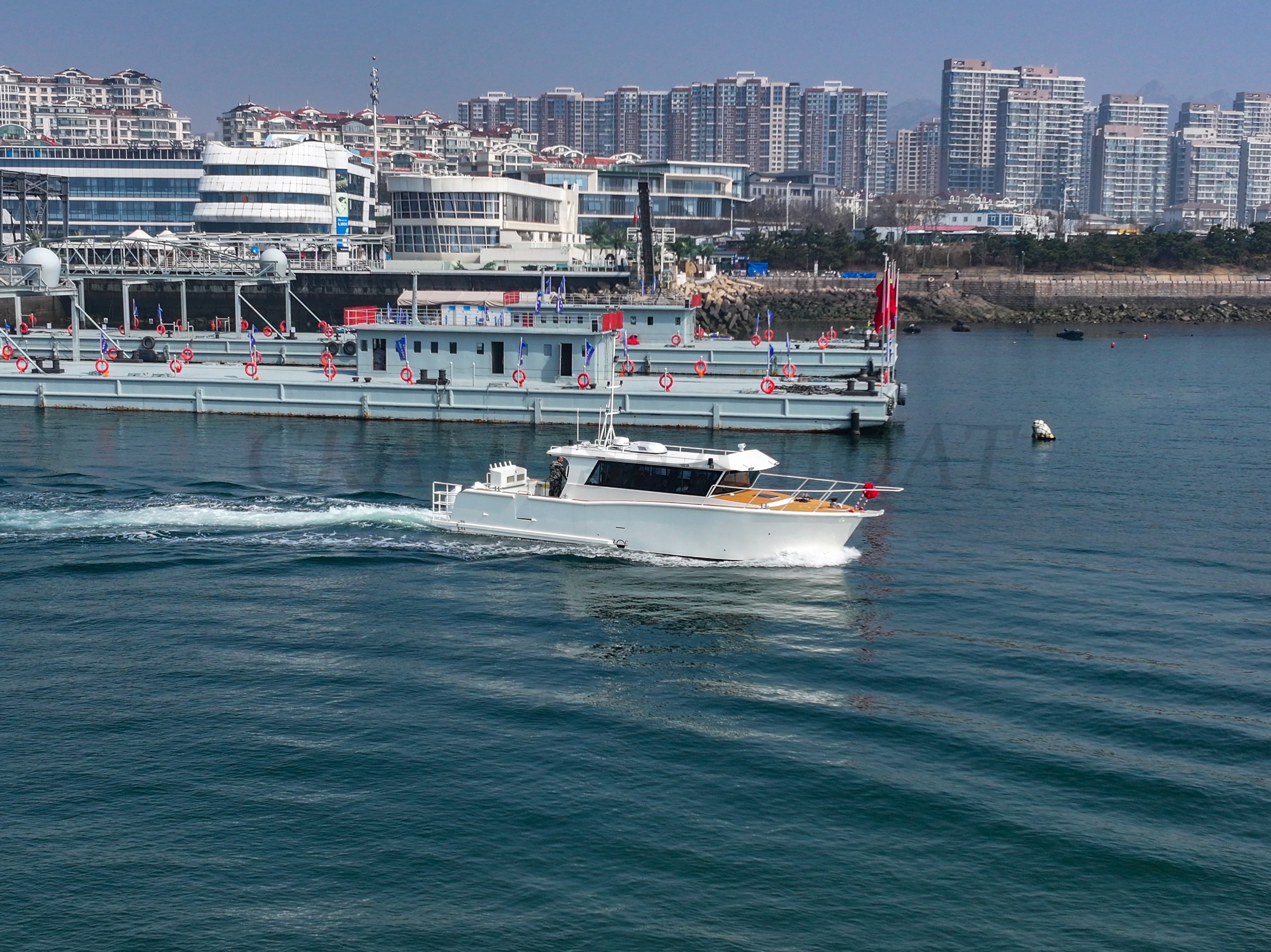 Grandsea 14.53m 铝制最佳休闲钓鱼船 全舱巡航运动型环绕式钓鱼船出售