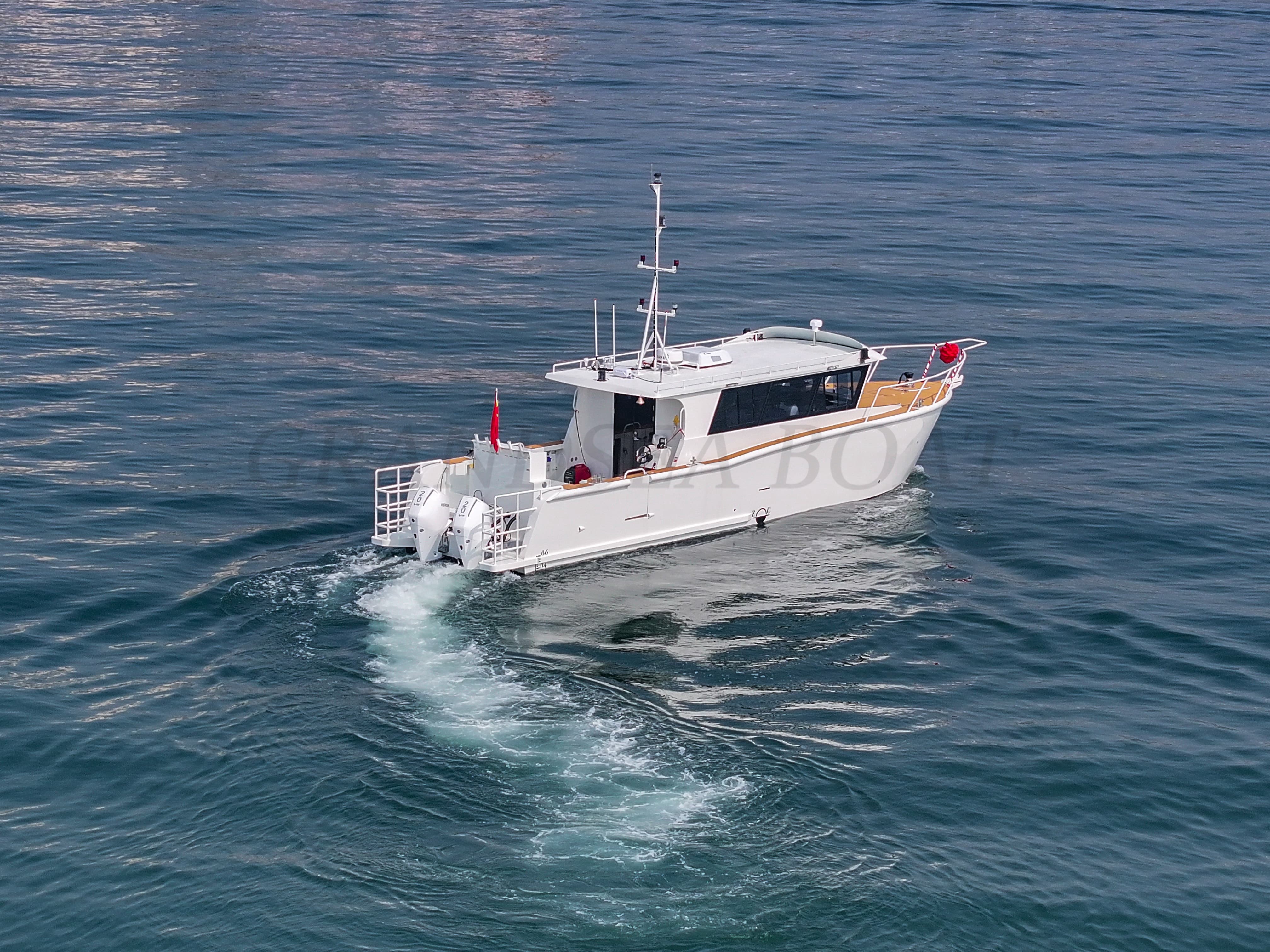 Grandsea 14.53m 铝制最佳休闲钓鱼船 全舱巡航运动型环绕式钓鱼船出售