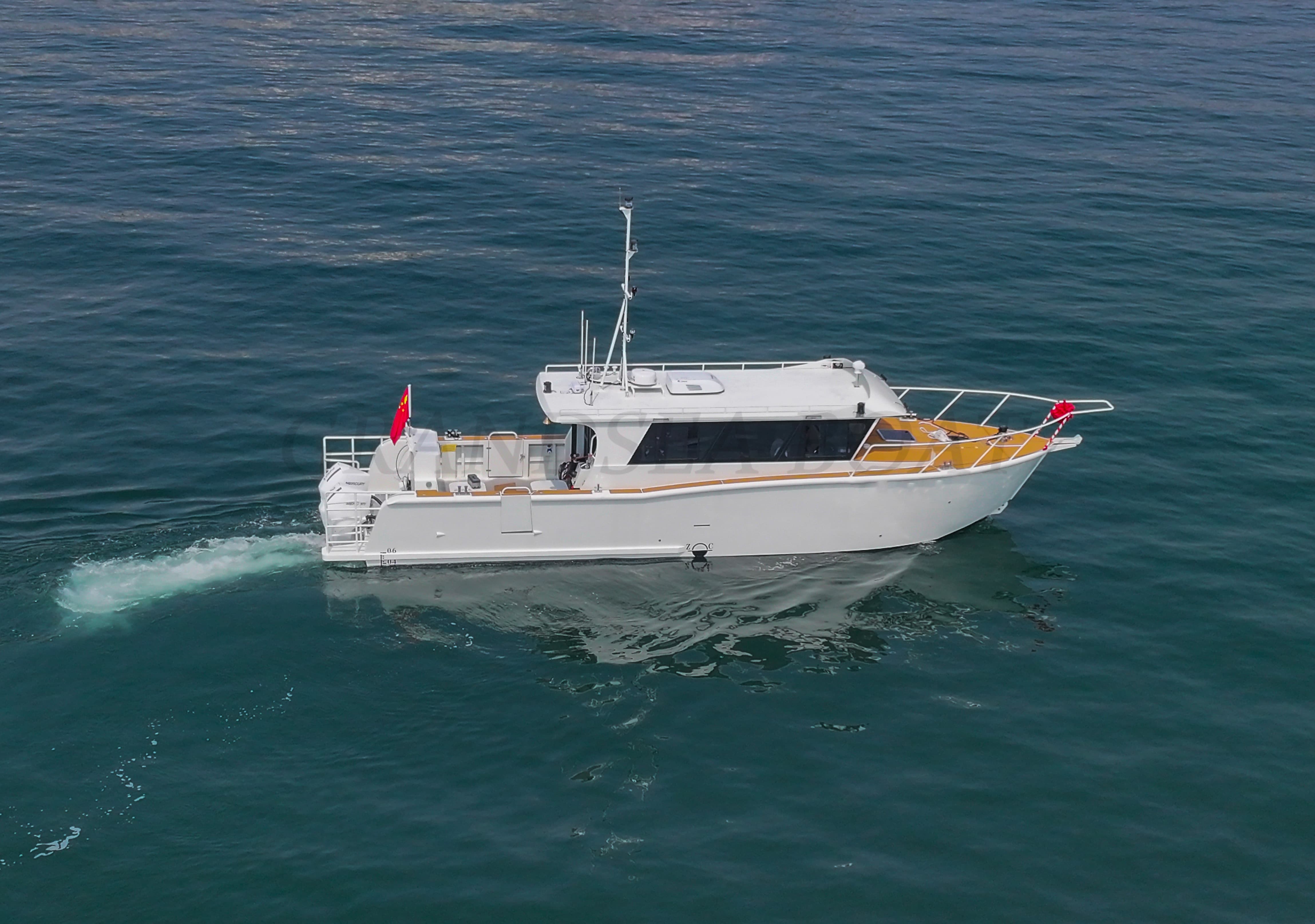 Grandsea 14.53m 铝制最佳休闲钓鱼船 全舱巡航运动型环绕式钓鱼船出售