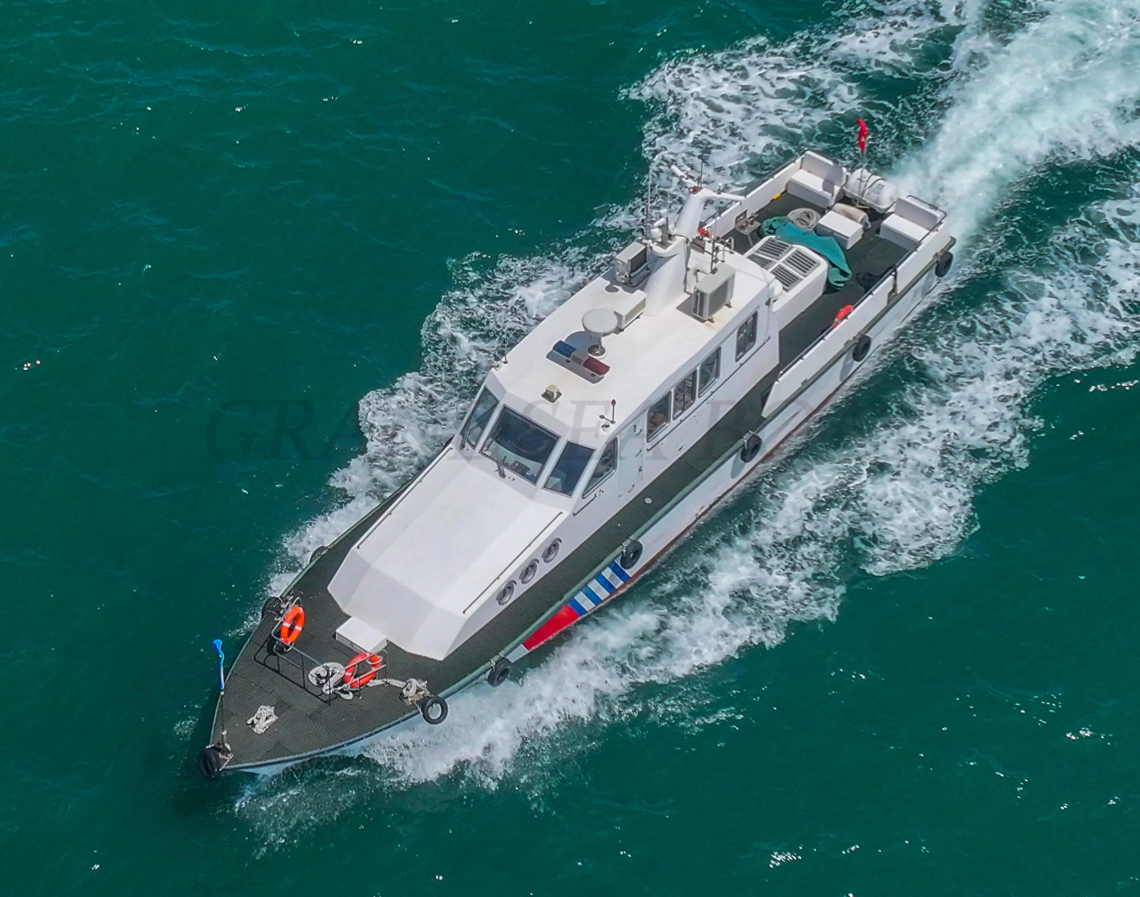 Grandsea 18米单体玻璃钢渔船和警用巡逻艇出售