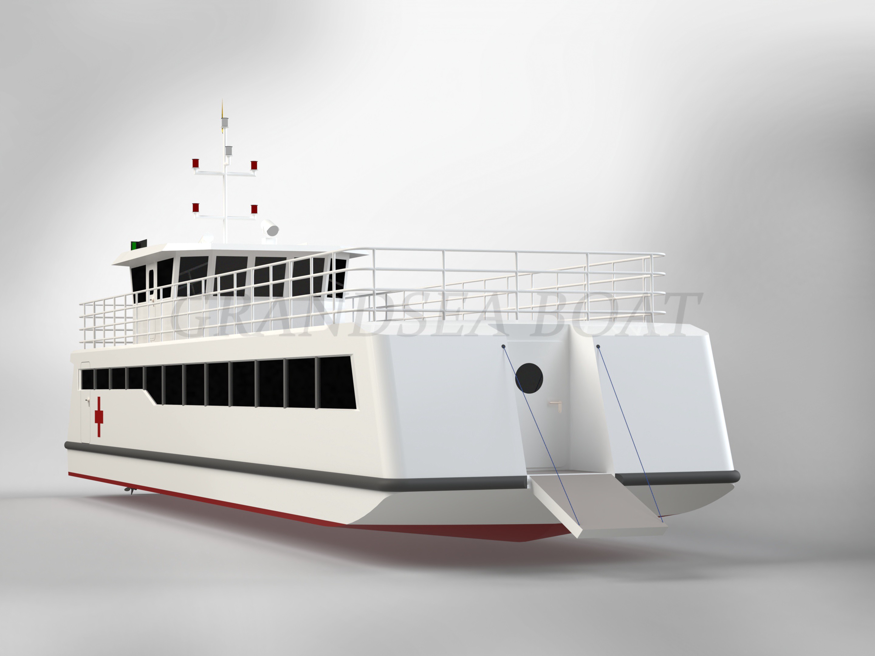 Grandsea 25m 铝制医疗艇 救护艇 浮动医院艇 出售