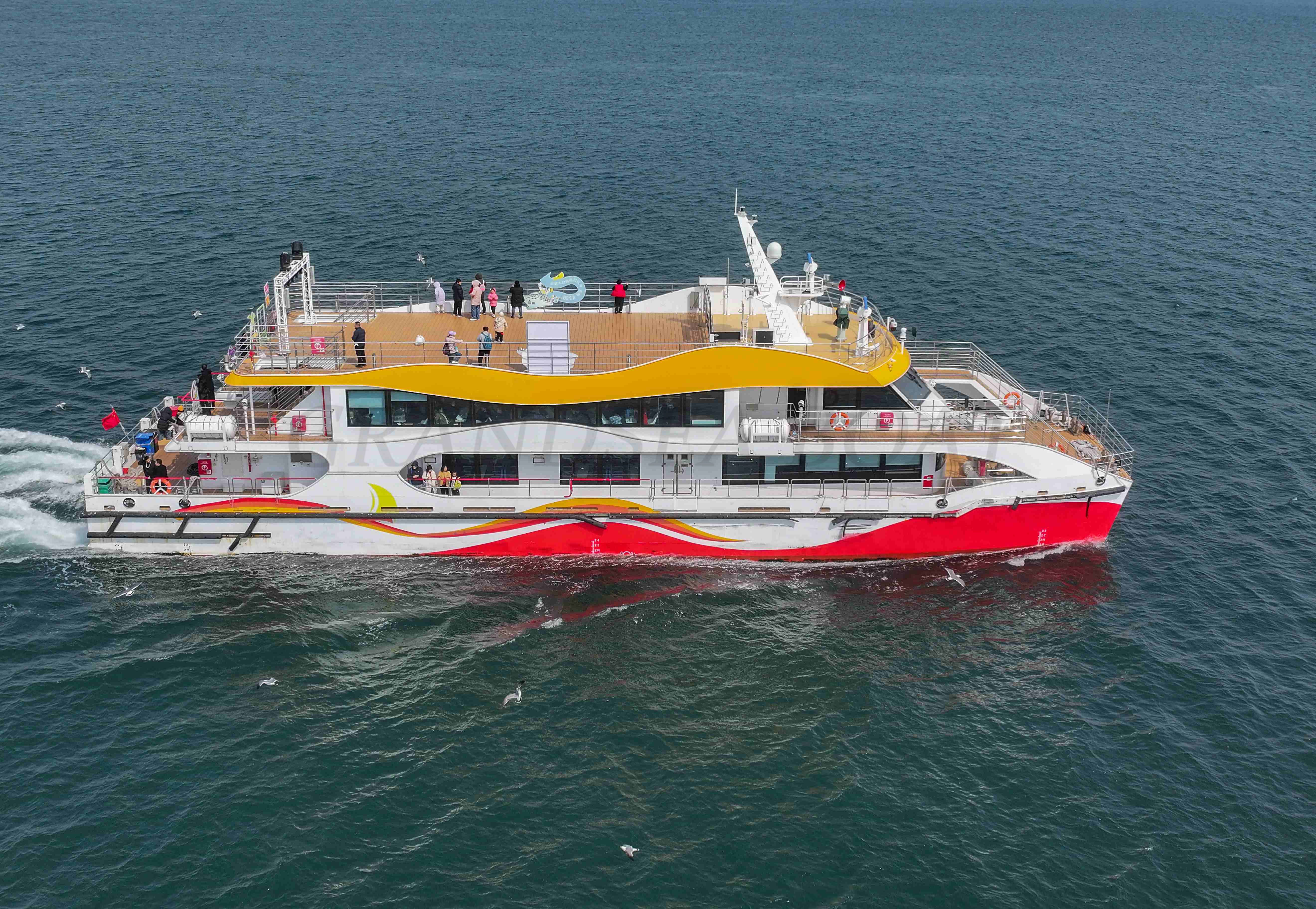 Grandsea 35米200座铝合金派对船、晚餐观光游船，旅游船现货出售