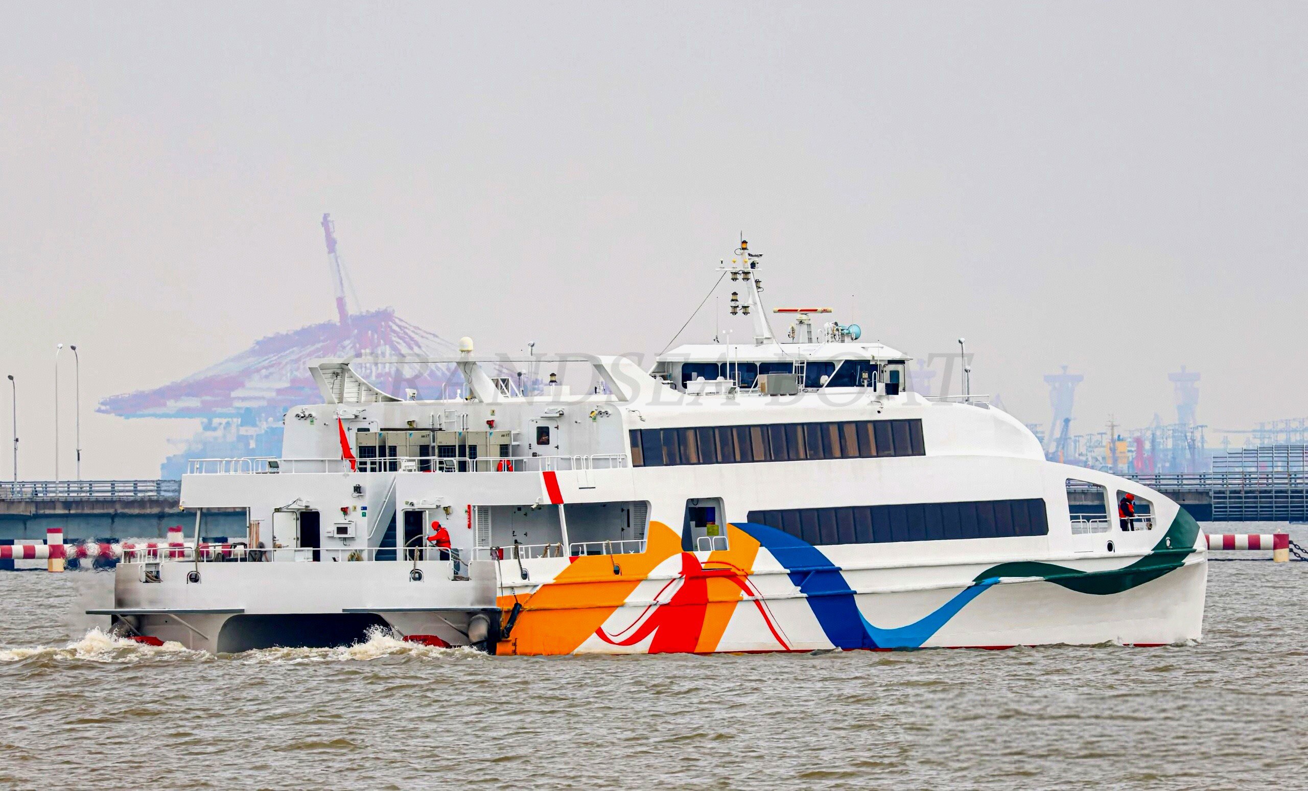 Grandsea 45米铝合金双体船，500座客轮、远洋班轮、双体客船出售